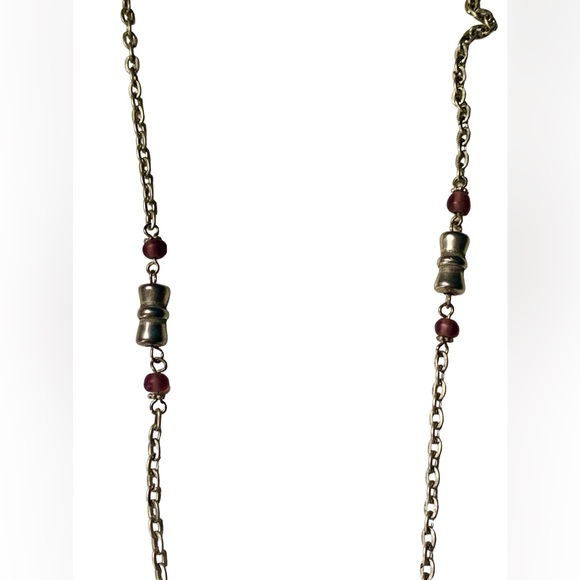 Amber Green Semi Precious Beaded Silver Plated Pendant Necklace Woman’s Jewelry - Picture 5 of 8